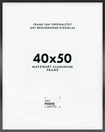 Aluminium lijst Zwart 40x50cm