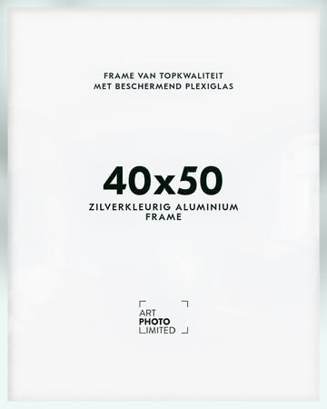 Aluminium lijst Zilverkleurige 40x50cm