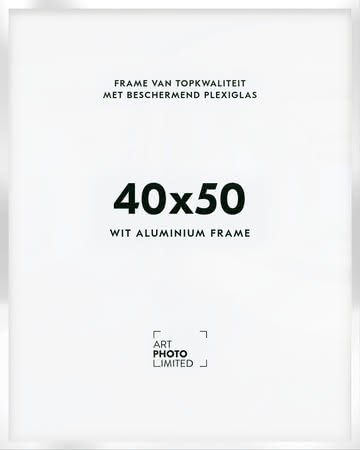 Aluminium lijst Witte 40x50cm