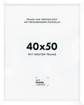 Houten lijst Witte 40x50cm