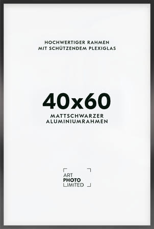 Alurahmen Schwarz 40x60cm