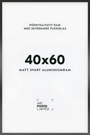 Svart Aluminiumram 40x60cm Svart Aluminiumram 40x60cm