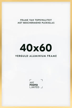 Aluminium lijst Goud 40x60cm Aluminium lijst Goud 40x60cm