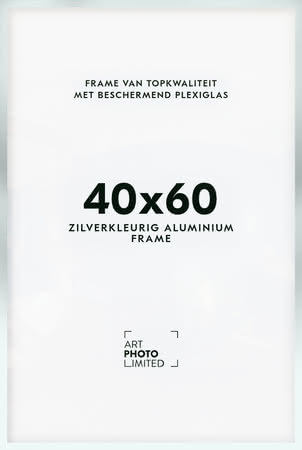 Aluminium lijst Zilverkleurige 40x60cm Aluminium lijst Zilverkleurige 40x60cm