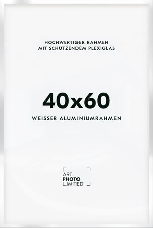 Alurahmen Weiß 40x60cm Alurahmen Weiß 40x60cm