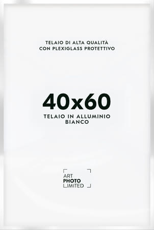 Bianco Cornice in alluminio 40x60cm Bianco Cornice in alluminio 40x60cm