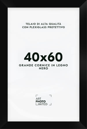 Larga Nero Cornice in legno 40x60cm Larga Nero Cornice in legno 40x60cm