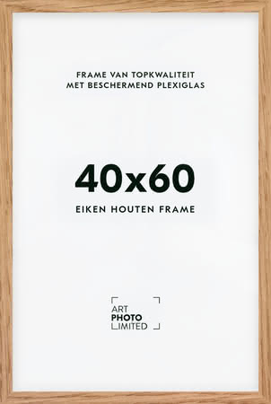Houten lijst Natuur eiken 40x60cm Houten lijst Natuur eiken 40x60cm