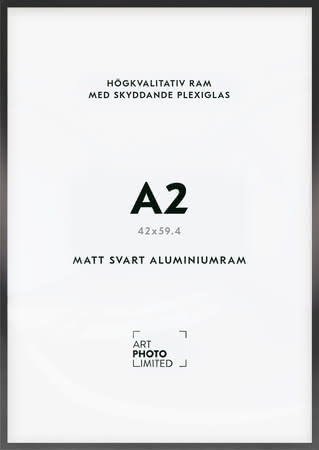 Svart Aluminiumram A2 Svart Aluminiumram A2