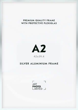 Silver matt Aluminum frame A2 Silver matt Aluminum frame A2