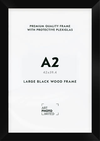 Wide Black Wooden frame A2 Wide Black Wooden frame A2