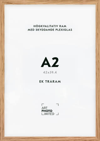 Naturlig ek Träram A2 Naturlig ek Träram A2