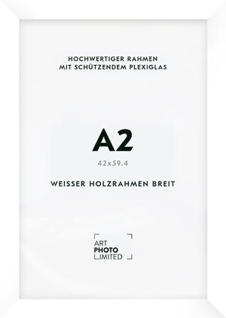Holzrahmen Weiß Breit A2 Holzrahmen Weiß Breit A2