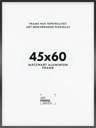 Aluminium lijst Zwart 45x60cm