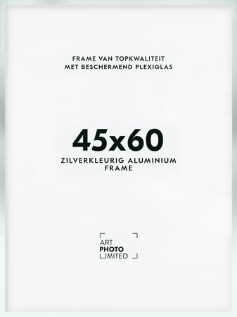 Aluminium lijst Zilverkleurige 45x60cm