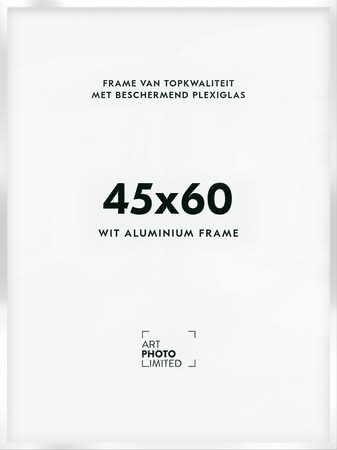 Aluminium lijst Witte 45x60cm