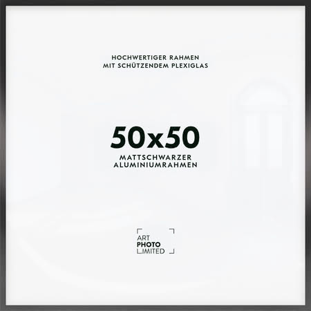 Alurahmen Schwarz 50x50cm Alurahmen Schwarz 50x50cm