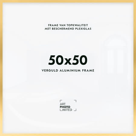 Aluminium lijst Goud 50x50cm