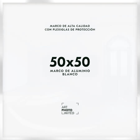 Blanco Marco de aluminio 50x50cm Blanco Marco de aluminio 50x50cm