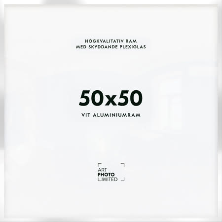 Vit Aluminiumram 50x50cm Vit Aluminiumram 50x50cm