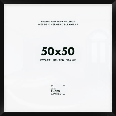 Houten lijst Zwart 50x50cm