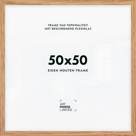 Houten lijst Natuur eiken 50x50cm