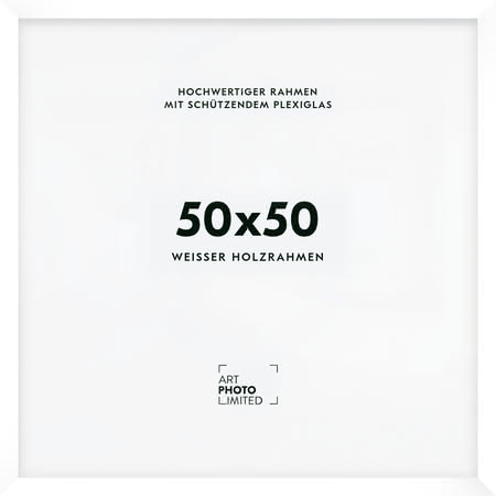 Holzrahmen Weiß 50x50cm Holzrahmen Weiß 50x50cm