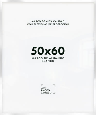 Blanco Marco de aluminio 50x60cm Blanco Marco de aluminio 50x60cm