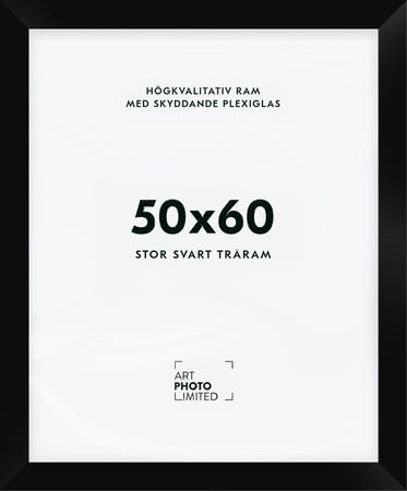 Stor Svart Träram 50x60cm Stor Svart Träram 50x60cm