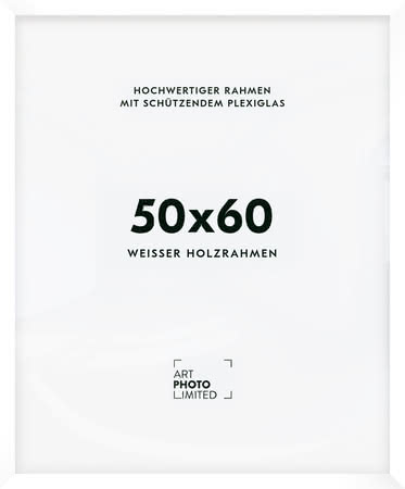 Holzrahmen Weiß 50x60cm Holzrahmen Weiß 50x60cm