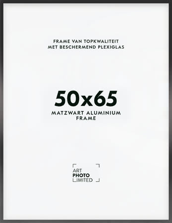 Aluminium lijst Zwart 50x65cm