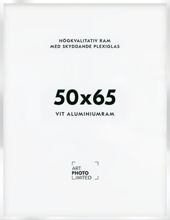 Vit Aluminiumram 50x65cm Vit Aluminiumram 50x65cm