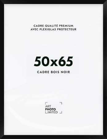 Cadre en bois noir 50x65cm Cadre en bois noir 50x65cm