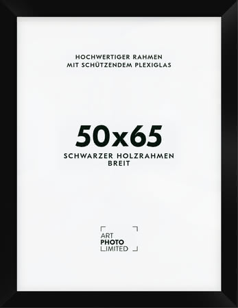 Holzrahmen Schwarz Breit 50x65cm Holzrahmen Schwarz Breit 50x65cm