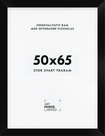 Stor Svart Träram 50x65cm Stor Svart Träram 50x65cm