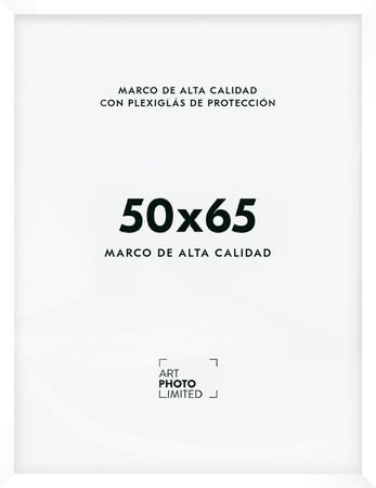 Blanco Marco de madera 50x65cm Blanco Marco de madera 50x65cm