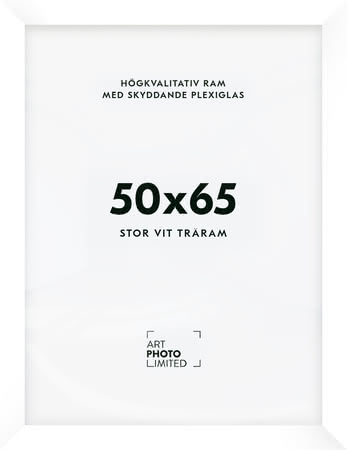 Stor Vit Träram 50x65cm Stor Vit Träram 50x65cm