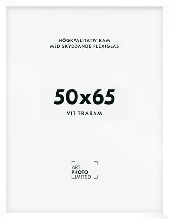 Vit Träram 50x65cm Vit Träram 50x65cm