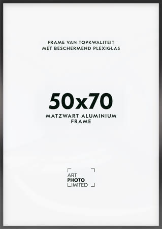 Aluminium lijst Zwart 50x70cm Aluminium lijst Zwart 50x70cm