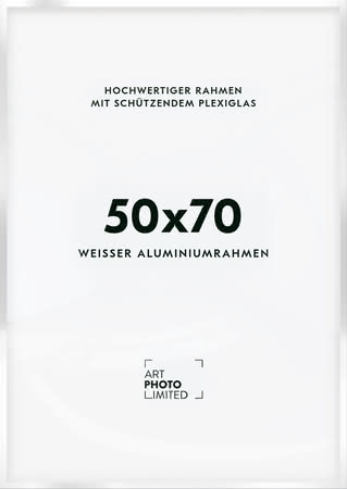 Alurahmen Weiß 50x70cm Alurahmen Weiß 50x70cm