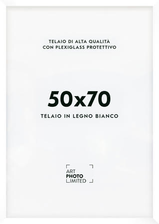 Bianco Cornice in legno 50x70cm Bianco Cornice in legno 50x70cm
