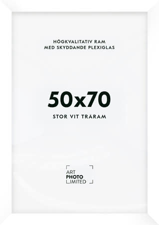 Stor Vit Träram 50x70cm Stor Vit Träram 50x70cm
