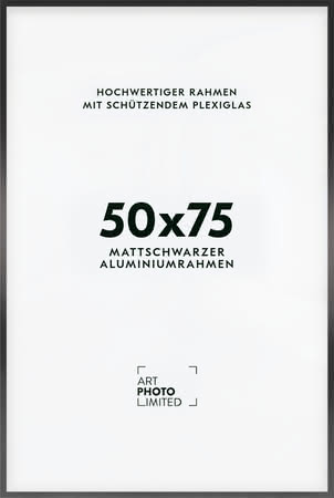 Alurahmen Schwarz 50x75cm Alurahmen Schwarz 50x75cm