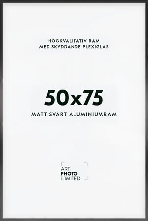 Svart Aluminiumram 50x75cm Svart Aluminiumram 50x75cm