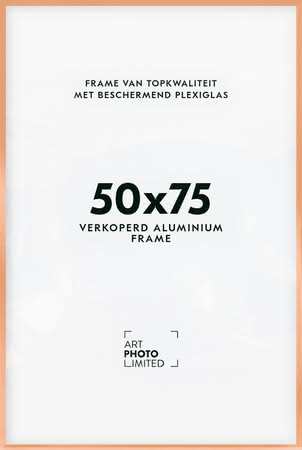 Aluminium lijst Koper 50x75cm
