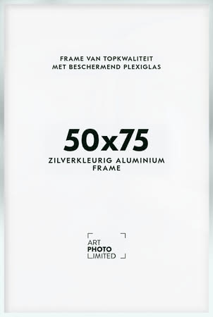 Aluminium lijst Zilverkleurige 50x75cm