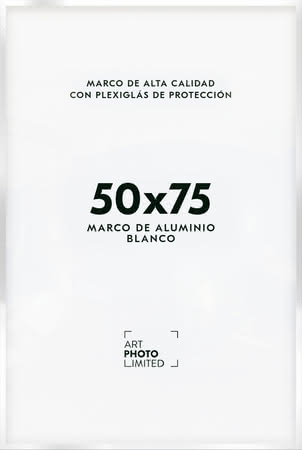 Blanco Marco de aluminio 50x75cm Blanco Marco de aluminio 50x75cm