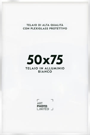 Bianco Cornice in alluminio 50x75cm Bianco Cornice in alluminio 50x75cm