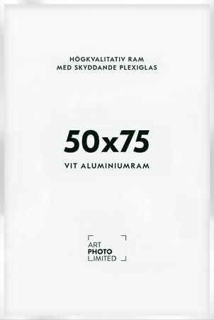 Vit Aluminiumram 50x75cm Vit Aluminiumram 50x75cm