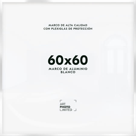 Blanco Marco de aluminio 60x60cm Blanco Marco de aluminio 60x60cm